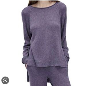 Ugg Estela Purple Knit Pullover Comfy Sweater Womens Size Small
